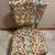 Vintage upholstered bright floral pattern chair 3 thumbnail