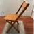 Vintage Snyder All Wood Slatted Folding Chair USA 2 thumbnail