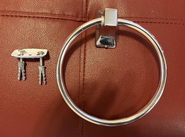 6" towel ring, polished chrome 1