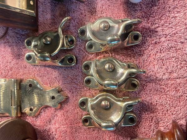 Vintage Brass Window latches 1