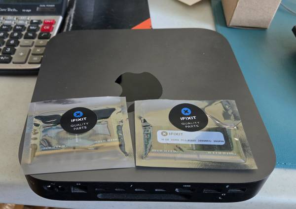 Mac Mini with Free Memory Chips 1