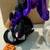 ANNALEE HALLOWEEN CAT IN PURPLE WITH BROOM AND MOUSE  CARRYING ORANGE 4 thumbnail