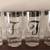 Vintage Dorothy Thorpe. Silver Rim Monogram F Highball Glasses 1 thumbnail