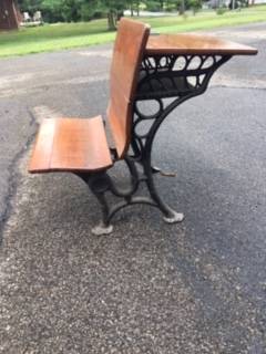 Antique Primitive One Room School Desk Great Condition Ornate 1