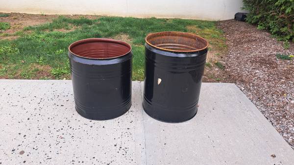 Small open drum barrels $20 each 1