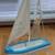 Small Wooden Sailboat Models for Beach Nautical Home Decor 3 thumbnail