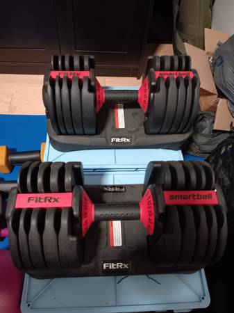 Adjustable Dumbbells - Pair - 52.5 pounds FITRX 1