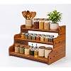 Multipurpose Wooden Countertop Spice Rack Kitchen Organizer 3-Tier Kit 1