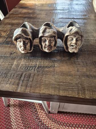 Chalkware pipe rack & cigar man key hook 1