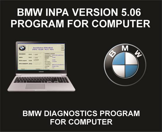 BMW INPA Version 5.06, Diagnostics Tool, For BMW, For Computer 1