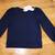 New Navy Blue Puff Long Sleeve Shirt - Women's Size Small 1 thumbnail