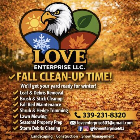 Reliable Fall Clean-up Landscaping services ~over seeding & more 1