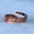 Pure Copper Feather Ring Adjustable Copper Therapy Ring Boho Jewelry 8 thumbnail