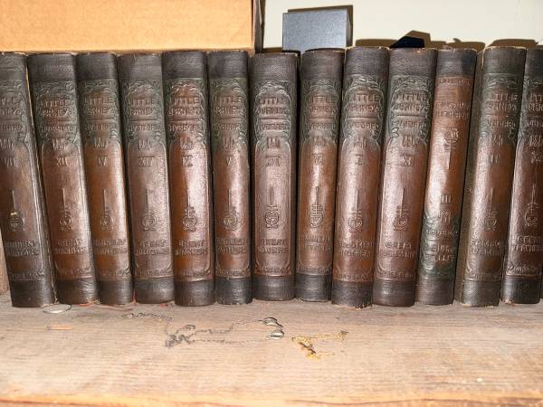 Antique full set leather/ cloth bound books - many different sets 1