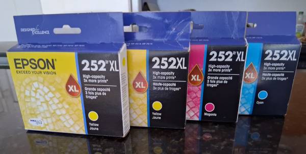 Epson 252XL Ink Cartridges (4) 1