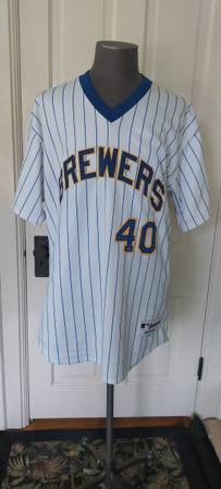Brewers Ken Macha game used/worn jersey 1
