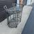 Contemporary Modern Style Rolling Bar Cart with 4 Wine Bottle Holders. 5 thumbnail