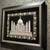 ART Embroidery Zardozi Taj Mahal Textile Architectural Indian Framed 8 thumbnail