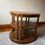 Vintage Drexel Heritage Burled Wood Two Tier Oval Side Table 7 thumbnail