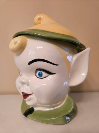 Holland mold pixie elf vintage cookie jar - $30 (Duluth)63469932539395122