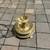 1972 Extra large brass & glass Chapman candle holder A6 3 thumbnail