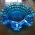 Beautiful 8" Blue Fenton Fluted Glass Bowl 1 thumbnail