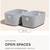 Open Spaces Large Felt storage Bins Qty 4 2 thumbnail