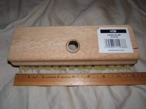 8" Tampico Poly Linoleum Scrub Brush  new 1