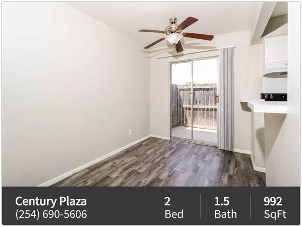 $969 / 2br - 992ft2 - Elegance in every detail: Dive into our 2 BR, 1.5 BA. (Killeen)63806811548417121