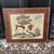 Rare Antique Victorian Framed Needlepoint Tufting Spanie 1 thumbnail