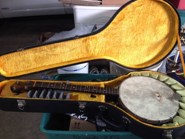 VINTAGE GRETSCH?/SLINGERLAND? 100 YR'S OLD BANJO WITH CASE 1