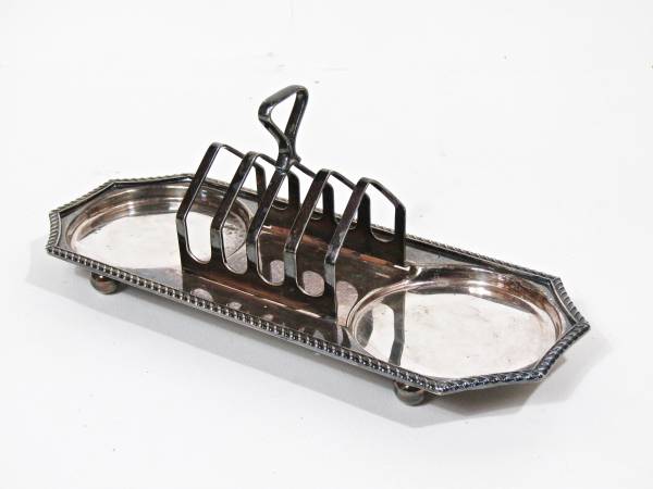 Antique Cheltenham Silverplate Toast Rack / Jam Jelly Server 1
