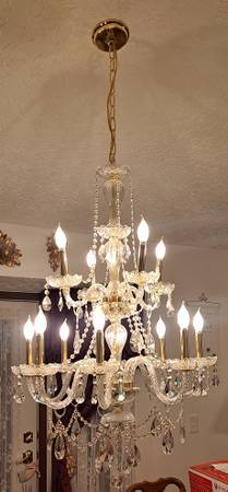 FREE - 12 Light Crystal Chandelier 1
