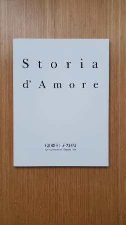 GIORGIO ARMANI Storia d' Amore 1991 カタログ GIORGIO ARMANI Storia d' Amore 1991 カタログ GIORGIO ARMANI