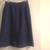 Vintage Navy Blue Linen Straight Skirt 1 thumbnail
