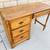 Desk writing table old school craftsmanship solid maple wood 45 " wide 3 thumbnail