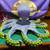 Crocheted Blue green Octopus LARGE plushie 1 thumbnail