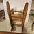 Wood doll rocking chair woven wicker  light finish seat " 5 thumbnail