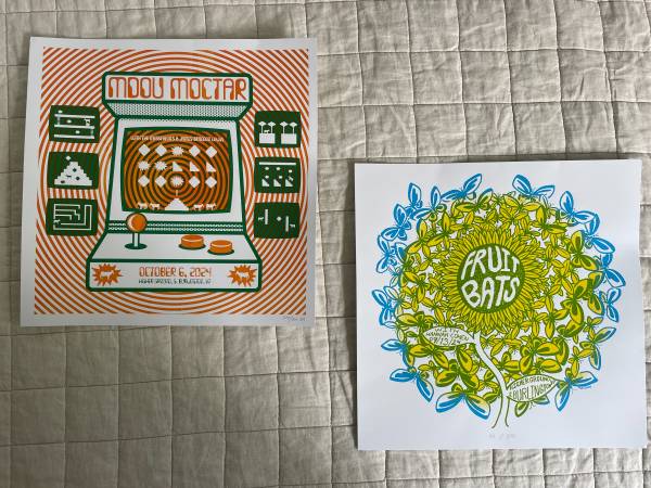 Modu Moctar / Fruit Bats (Higher Ground Concert Posters) 1