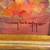 Large Vintage impressionistic Autumn River Landscape oil painting 5 thumbnail