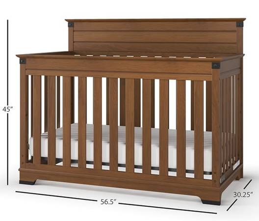 Child Craft Redmond Convertible Crib with conversion kit included 1
