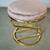 1980's Hollywood Regency Art Deco Brass Vanity Stool 16 thumbnail