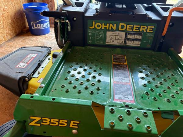 John Deere Z355E zero turn mower 1