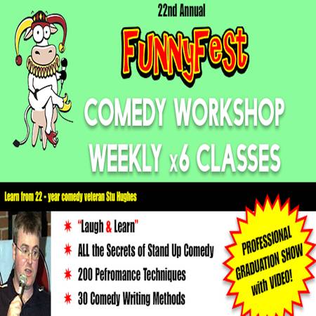 Stand Up Comedy WORKSHOP - WEEKLY COURSE - TUESDAYS 1