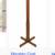 Wooden Coat Stand with X Frame Base and Metal Hooks, Oak Brown 2 thumbnail