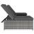 vidaXL - Reclining Patio Chairs 2-pcs with Table Gray Poly Rattan..! 2 thumbnail