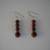 Mahogany and Red Spot Jade Necklace and Earrings 4 thumbnail