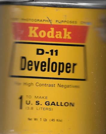 KODAK D11 B&W FILM DEVELOPER 1 GALLON 1