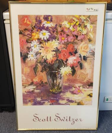 Large Framed Print of Flowers by Scott Switzer 1