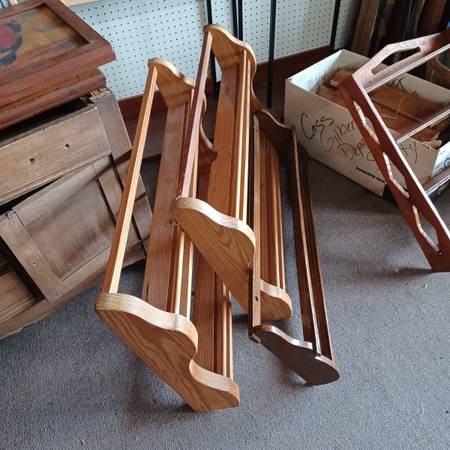 Vintage PLATE RACKS and.     Small Decorative Shelves 1